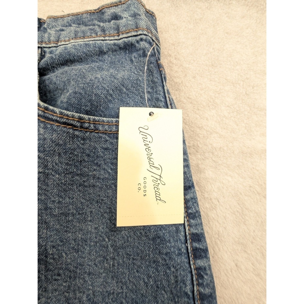 Universal Thread Denim Midi Skirt Size 2 Button Front Blue Jean Skirt NWT - Picture 4 of 9